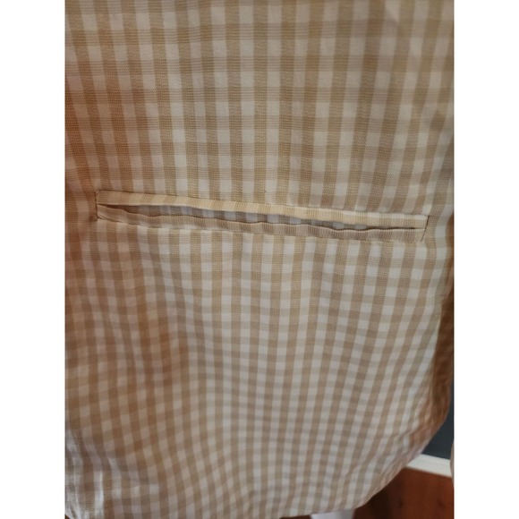 Cyrus Women's Taupe 2 Button Front Closure Gingham Blazer Size xl - Picture 15 of 15